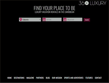 Tablet Screenshot of 360luxury.com